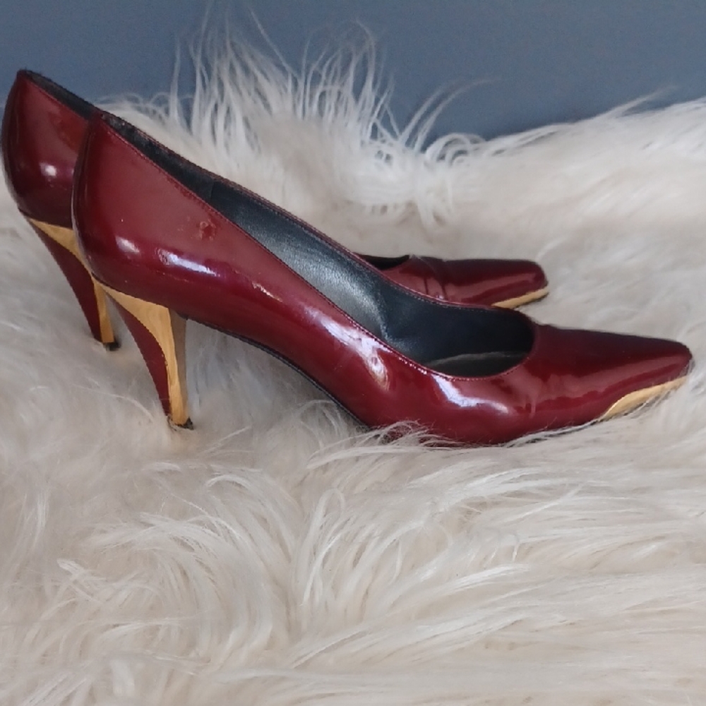Vintage Stuart Weitzman Burgundy Heels